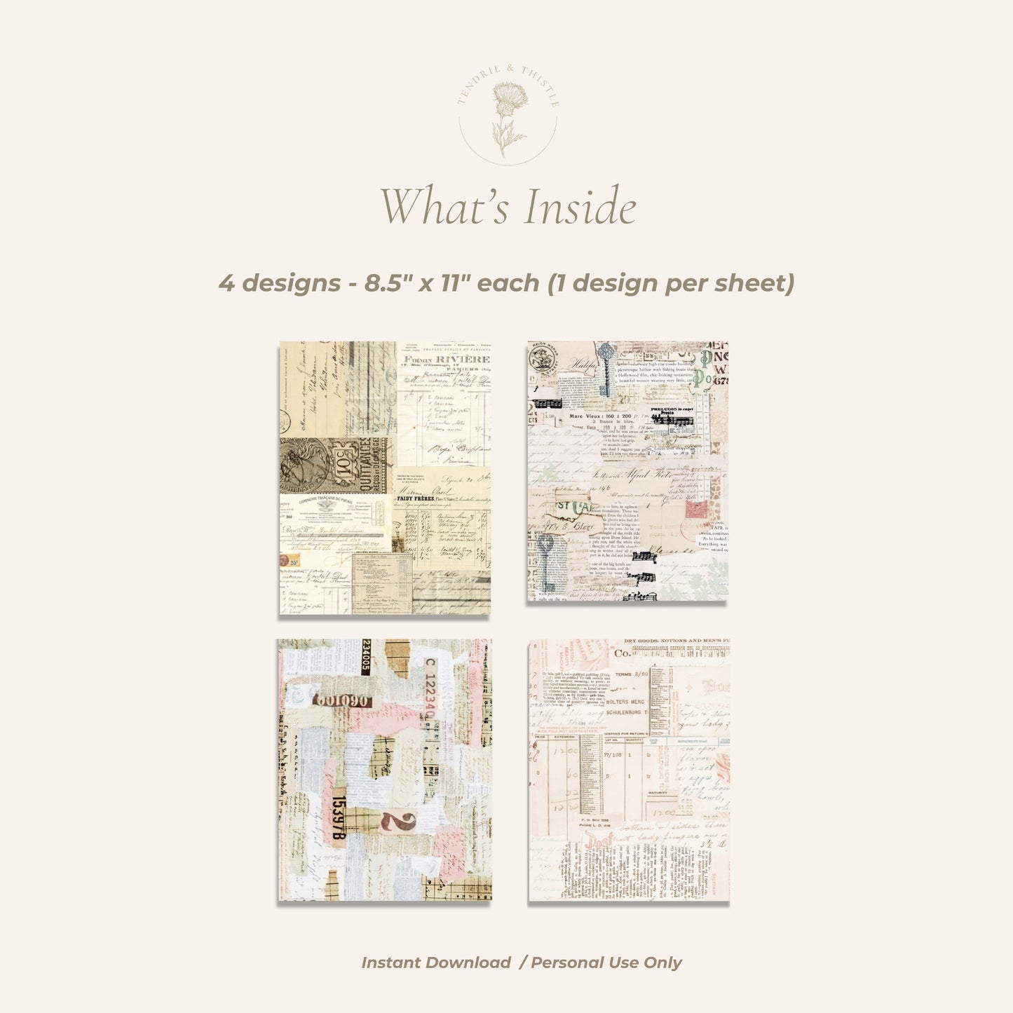 Studio Sparks - Collaged Ephemera