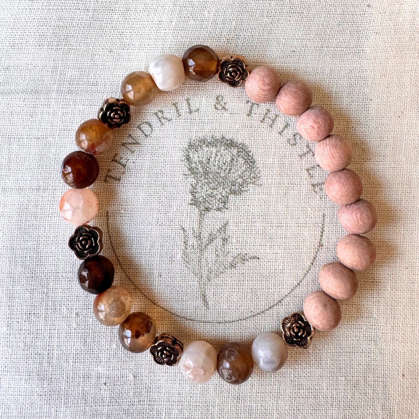 Rosewood - Scentable Bracelet - Tendril & Thistle