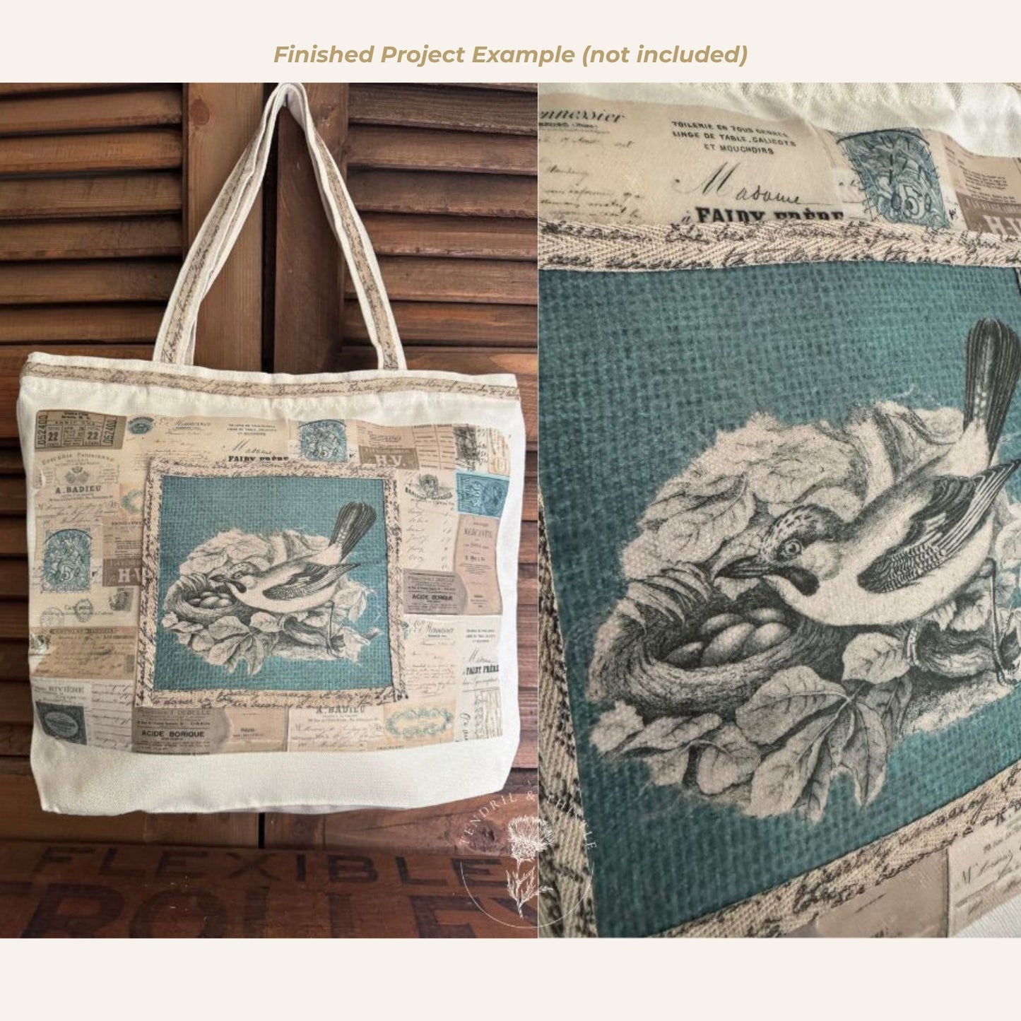 Studio Sparks - DIY Canvas Tote Bag with Printables KIT - Tendril & Thistle