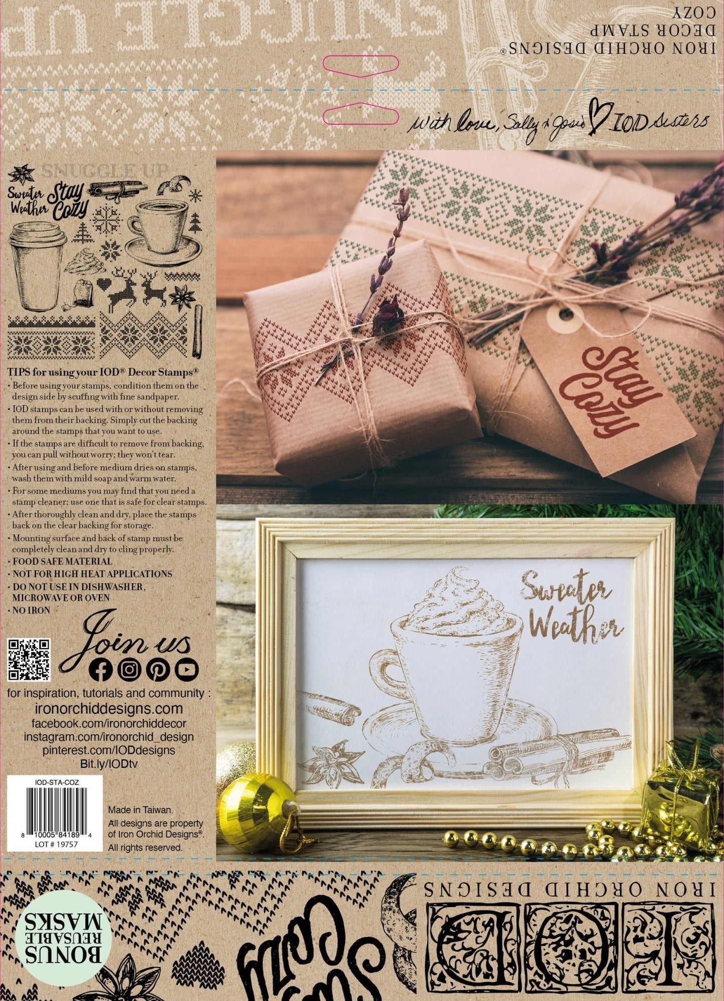 Cozy 12x12 Decor Stamp™ - Vintage Revival Design Co