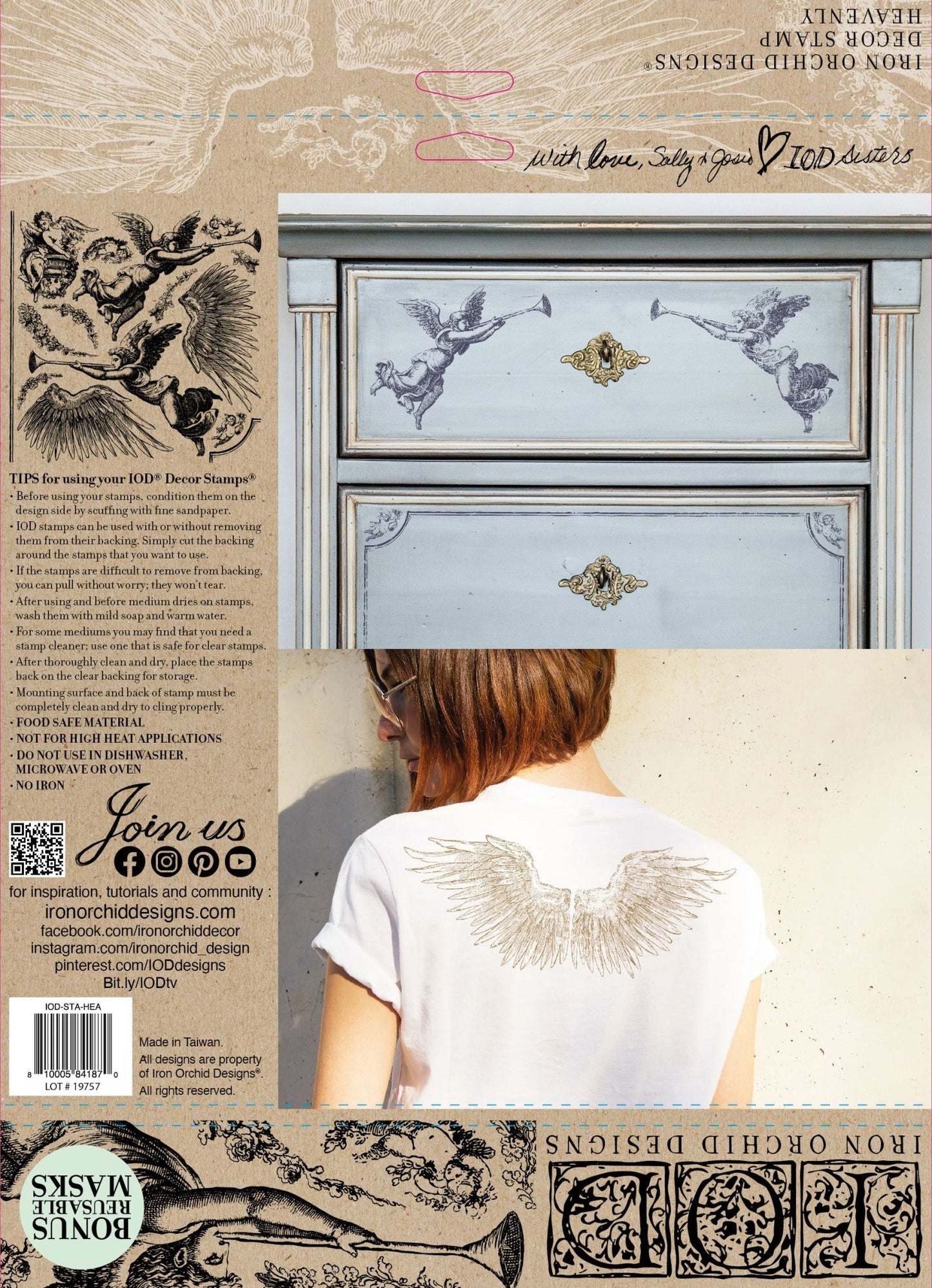 Heavenly 12x12 Decor Stamp™ - Vintage Revival Design Co