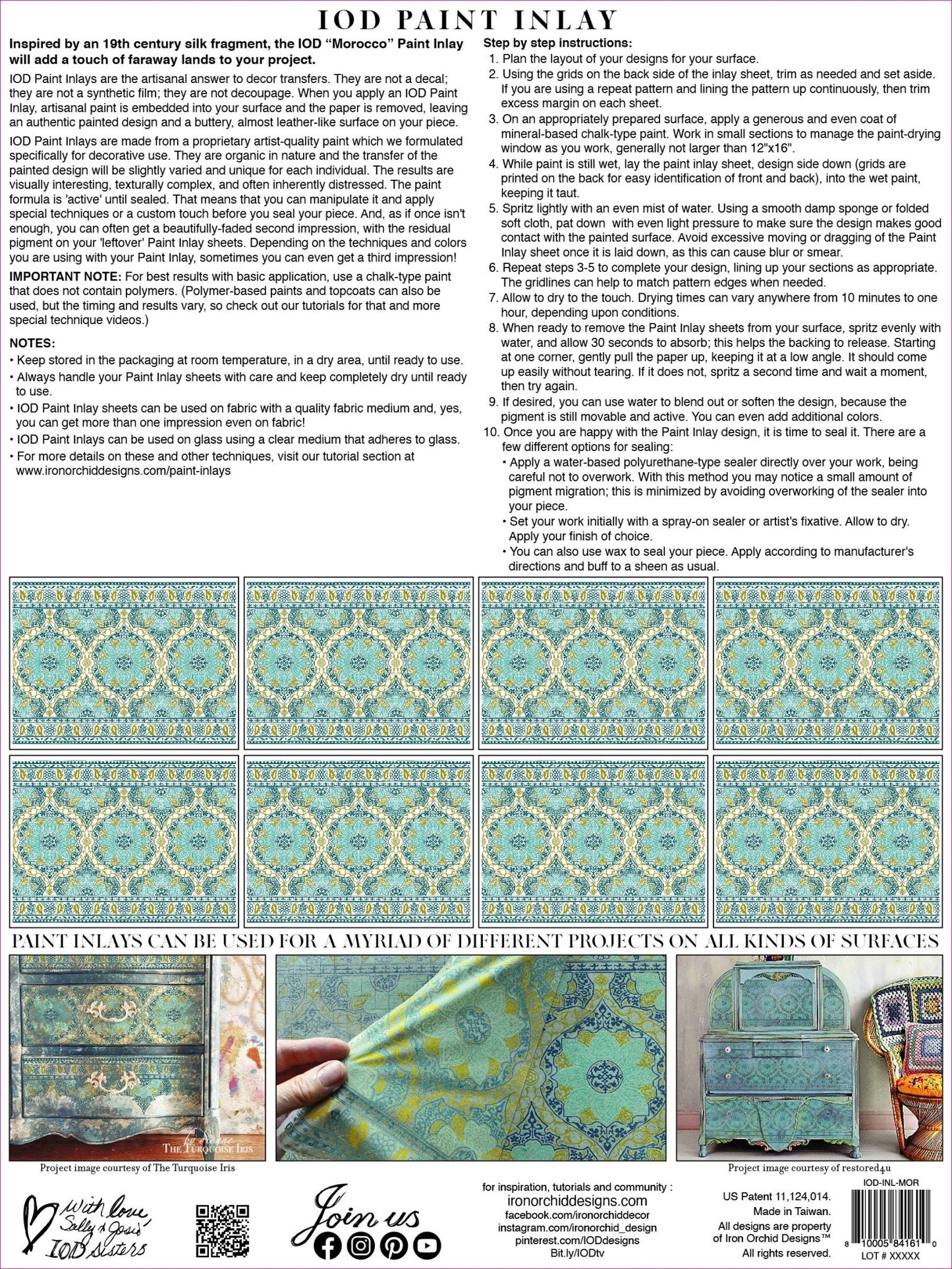 IOD Paint Inlay MOROCCO - Vintage Revival Design Co