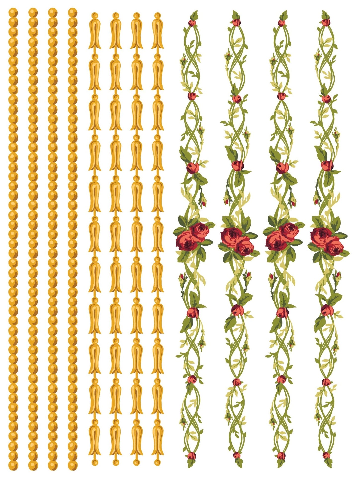 Iron Orchid Designs Paint Inlay - Petite Fleur Red - Vintage Revival Design Co