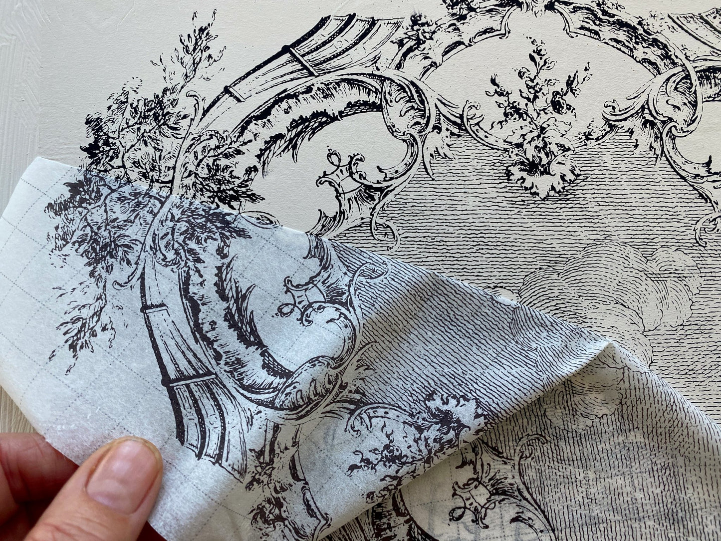 La Chasse IOD Paint Inlay - Vintage Revival Design Co