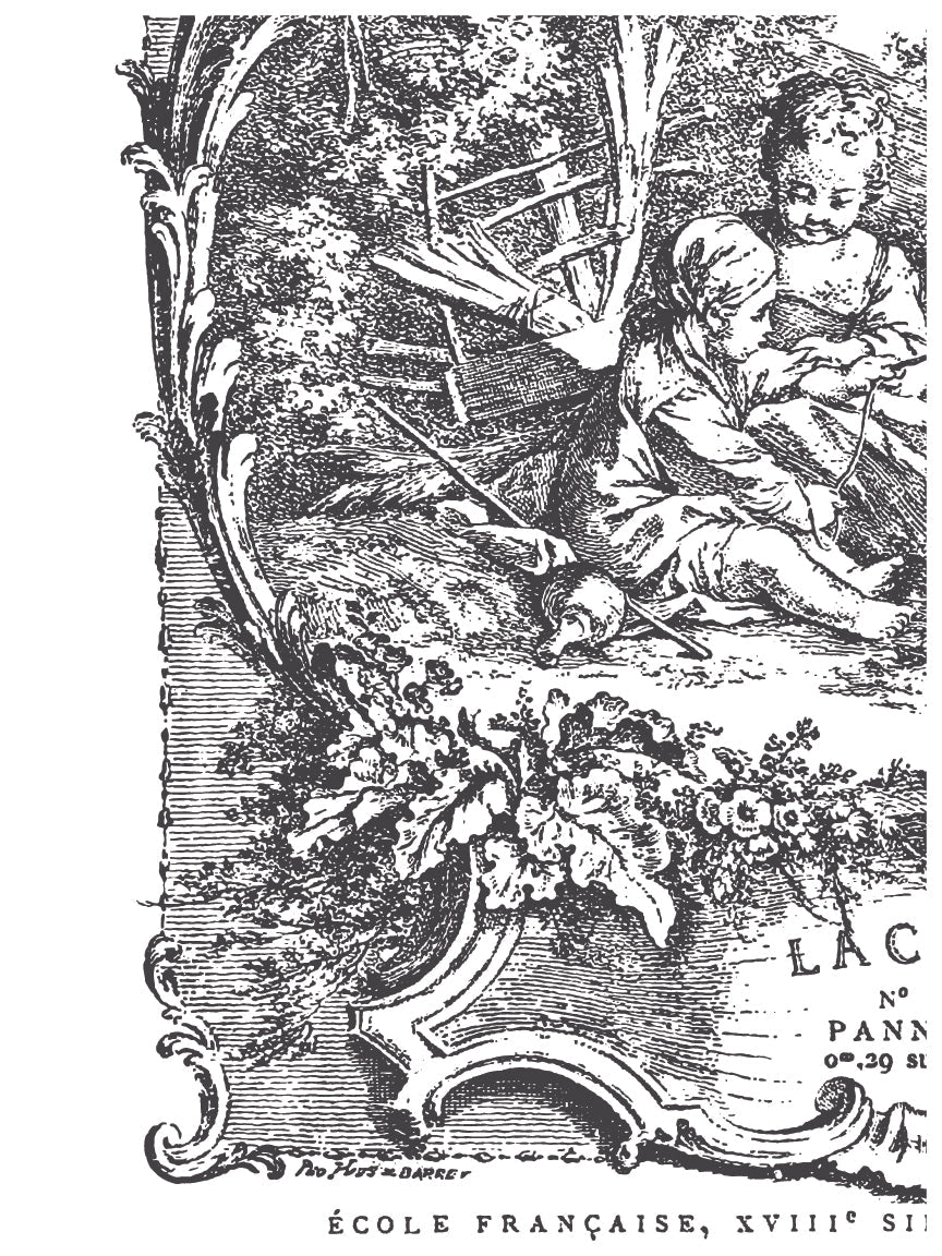 La Chasse IOD Paint Inlay - Vintage Revival Design Co