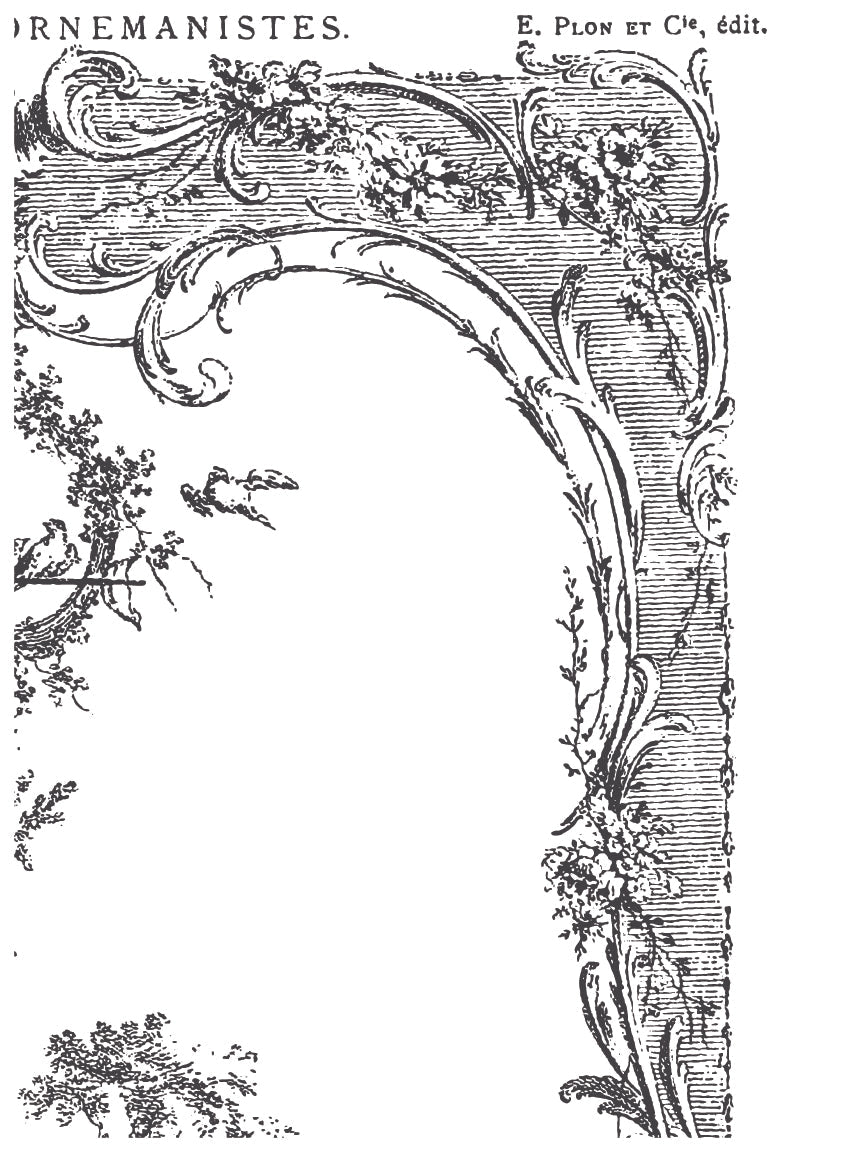 La Chasse IOD Paint Inlay - Vintage Revival Design Co