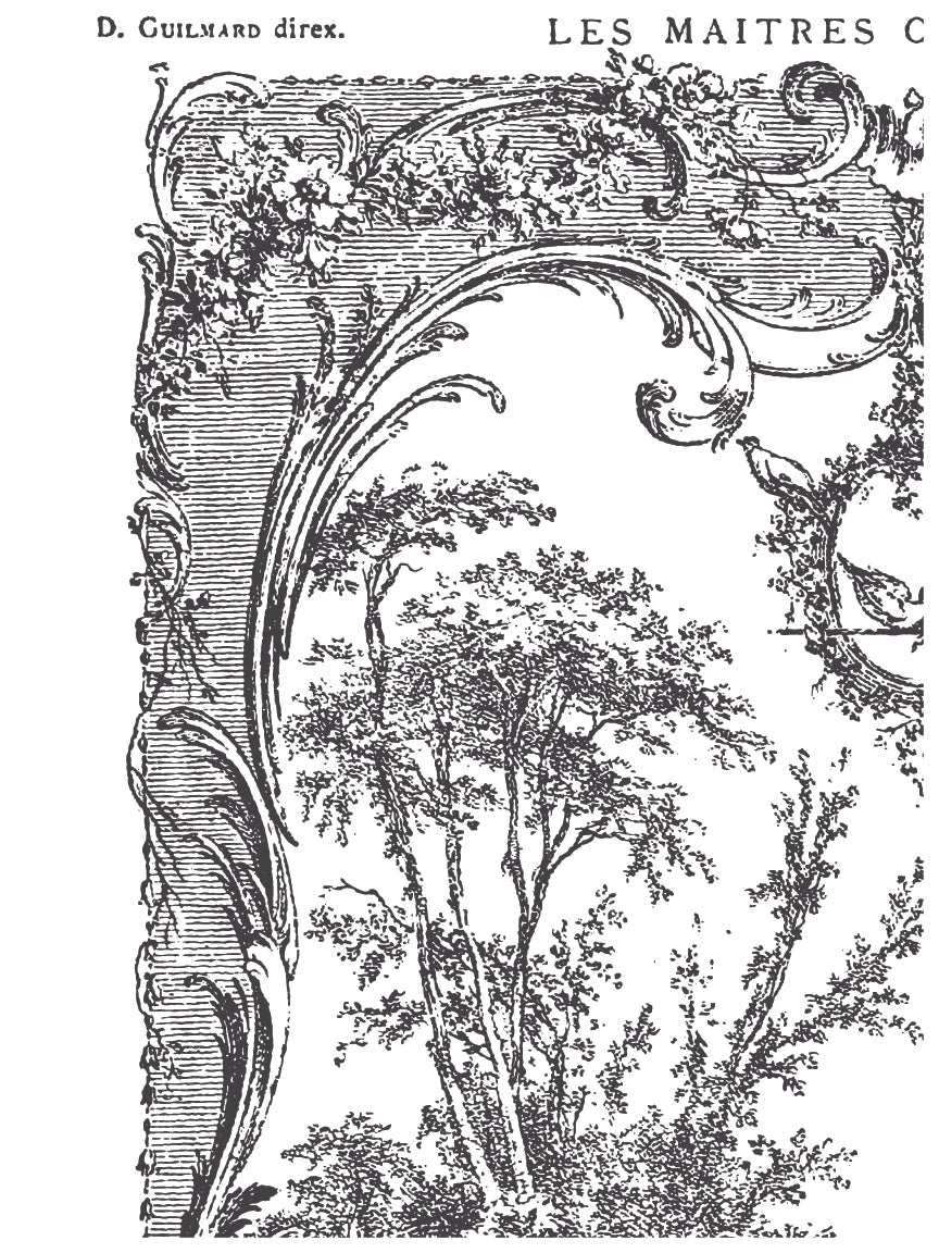 La Chasse IOD Paint Inlay - Vintage Revival Design Co