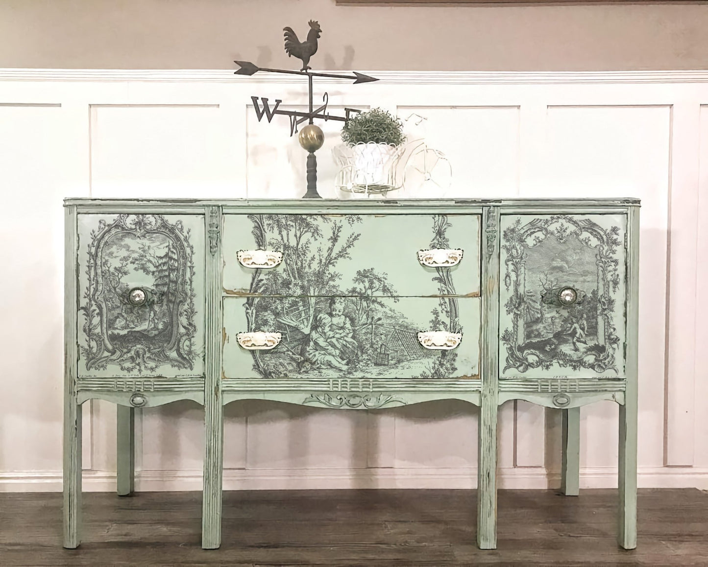 La Chasse IOD Paint Inlay - Vintage Revival Design Co