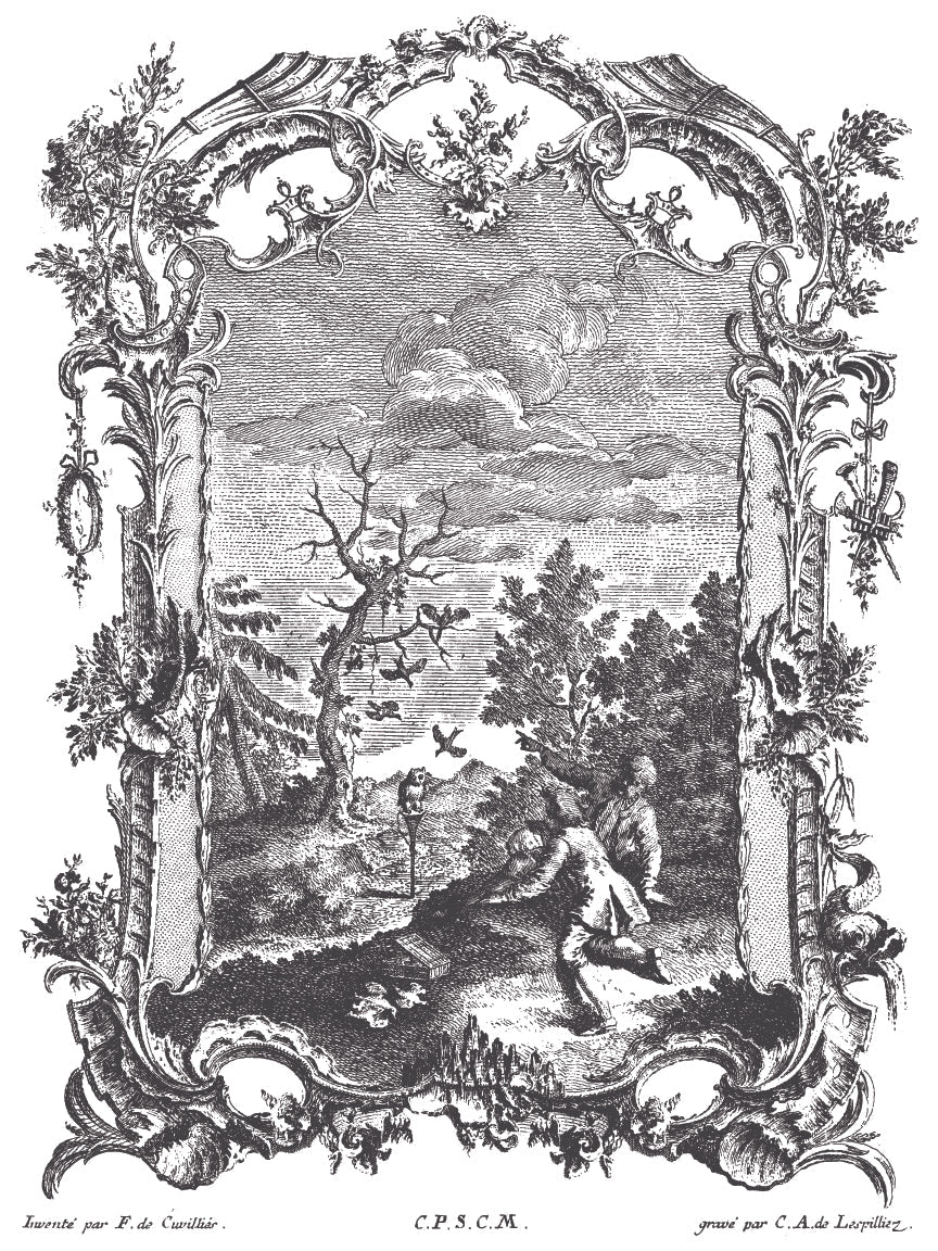 La Chasse IOD Paint Inlay - Vintage Revival Design Co