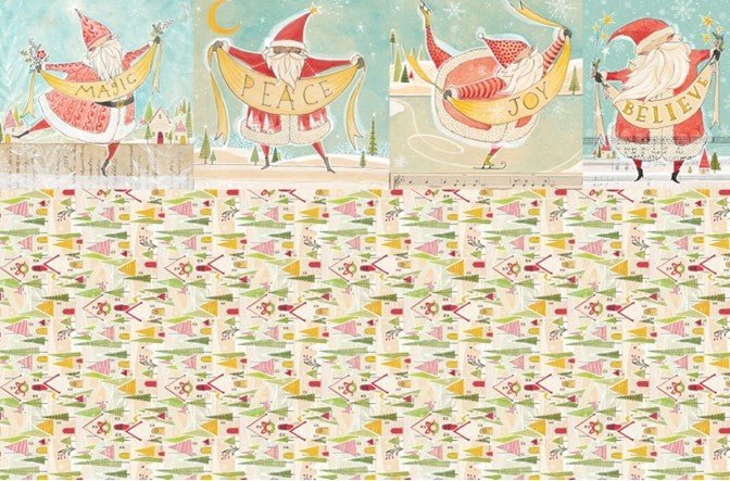 Roycycled Decoupage Paper - Christmas Trees - Vintage Revival Design Co