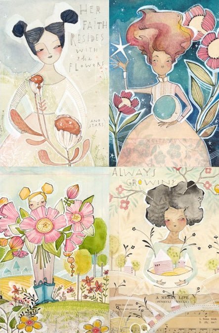Roycycled Decoupage Paper - The Ladies - Vintage Revival Design Co