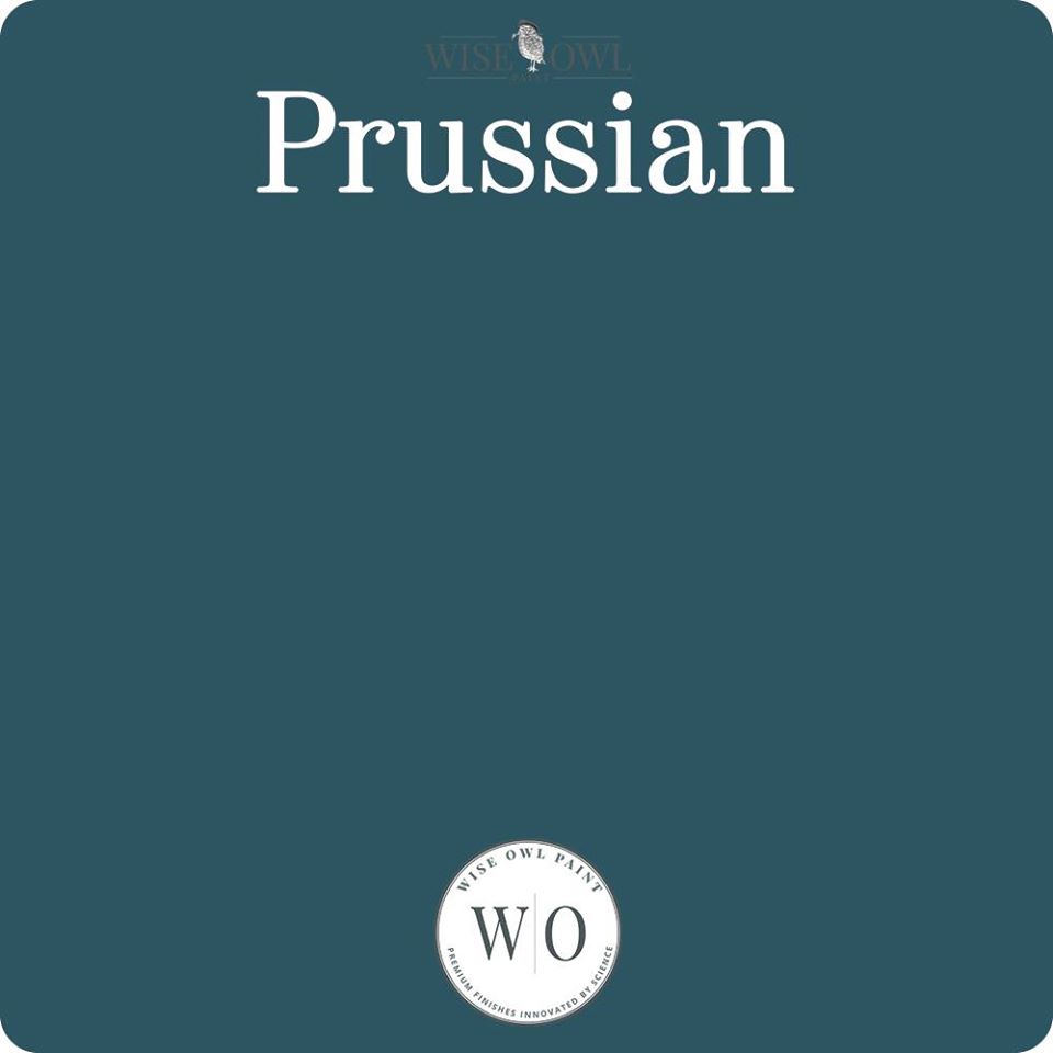 Wise Owl Chalk Synthesis Paint - Prussian Blue - Vintage Revival Design Co