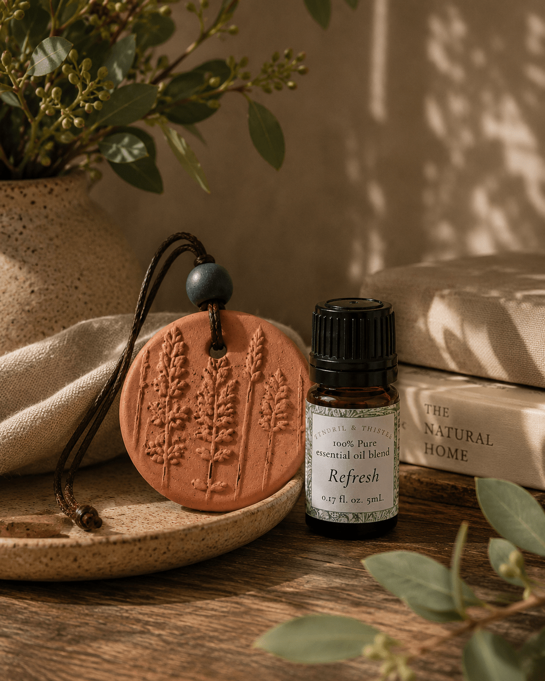 Botanical Clay Essential Oil Diffuser - Tendril & Thistle