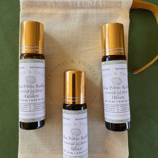 PAUSE - Essential Oil 10 ml Pulse Point Roller - Tendril & Thistle