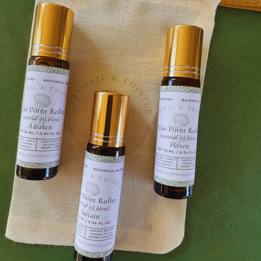 PAUSE - Essential Oil 10 ml Pulse Point Roller - Tendril & Thistle