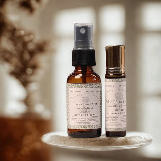Room + Linen Spray and Pulse Point Roller Pairing - Tendril & Thistle