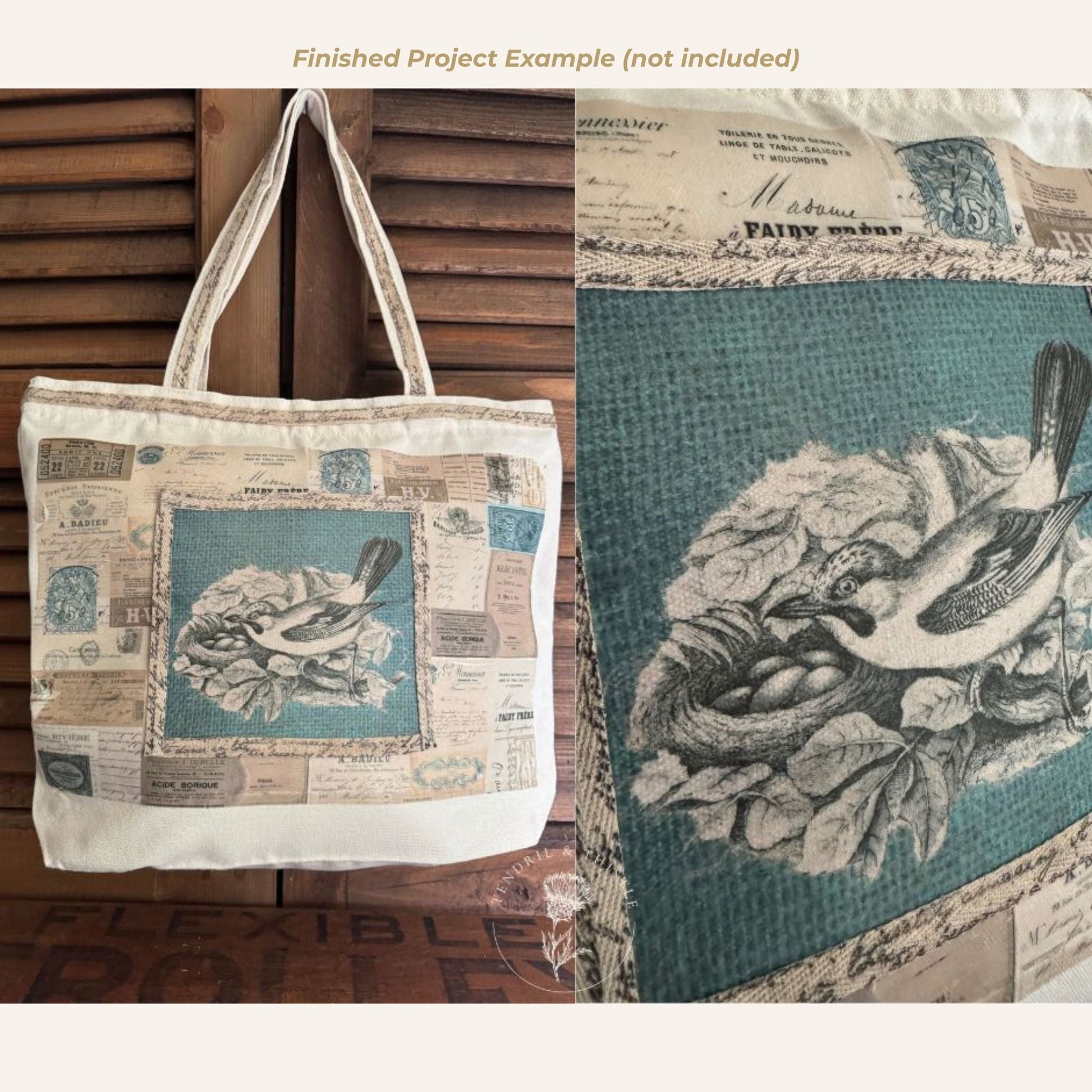 Studio Sparks - DIY Canvas Tote Bag with Printables KIT - Tendril & Thistle