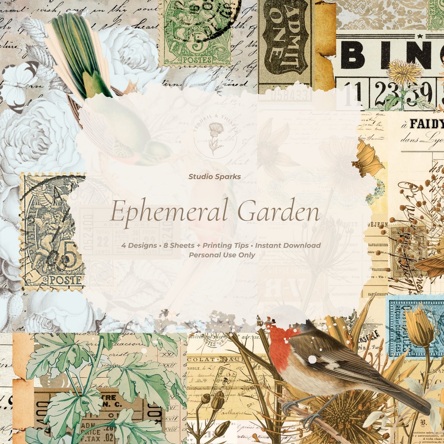 Studio Sparks - Ephemeral Garden - Tendril & Thistle