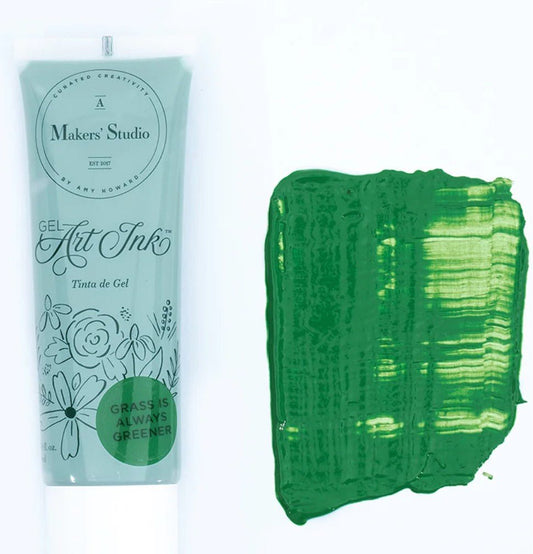 Gel Art Ink Grass Is Always Greener - Vintage Revival Design Co