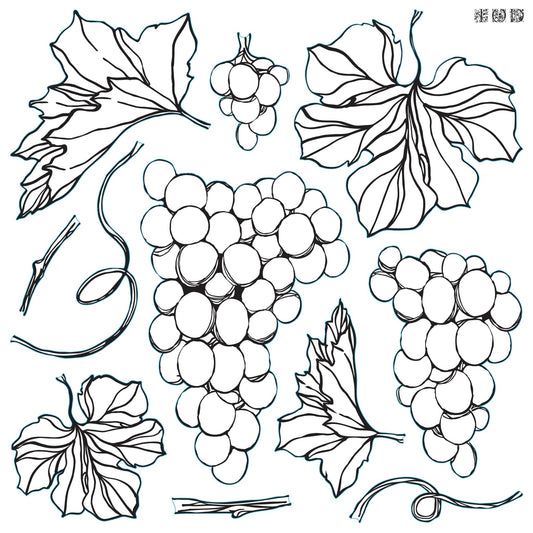 IOD Decor Stamp Grapes - Vintage Revival Design Co