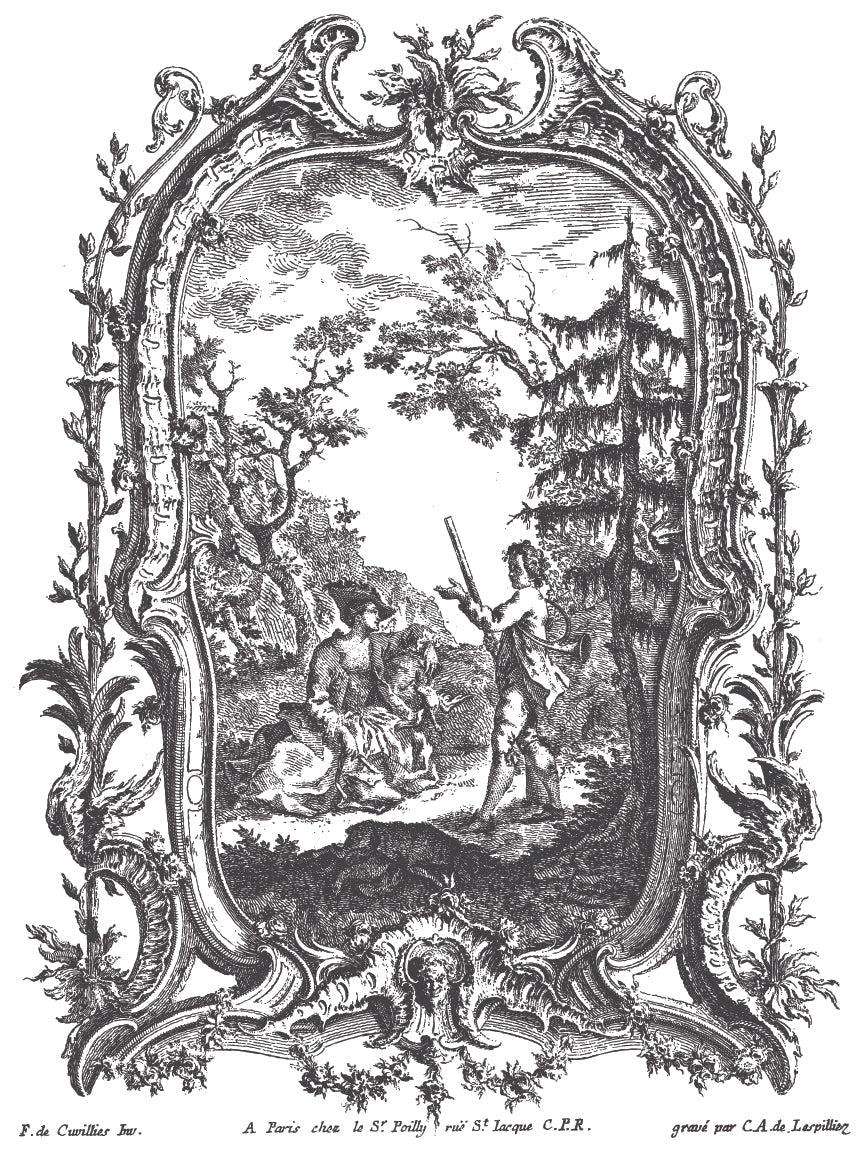 La Chasse IOD Paint Inlay - Vintage Revival Design Co