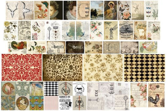 Roycycled Decoupage Paper - Catalog - Vintage Revival Design Co