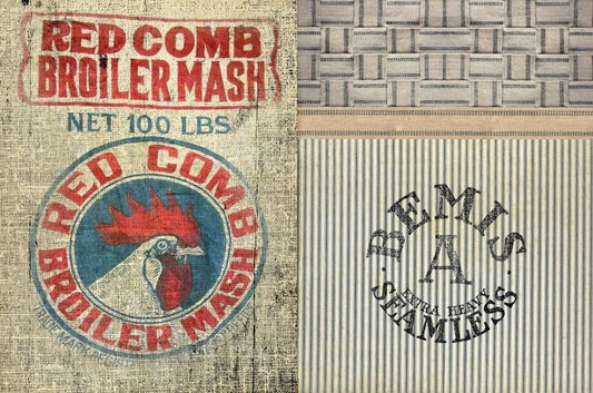 Roycycled Decoupage Paper - Feed Sacks - Vintage Revival Design Co