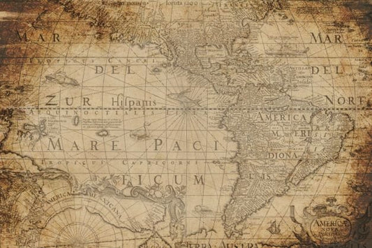 Roycycled Decoupage Paper - Map - Vintage Revival Design Co