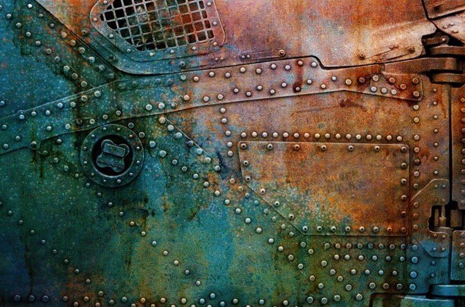 Roycycled Decoupage Paper - Rivets - Vintage Revival Design Co