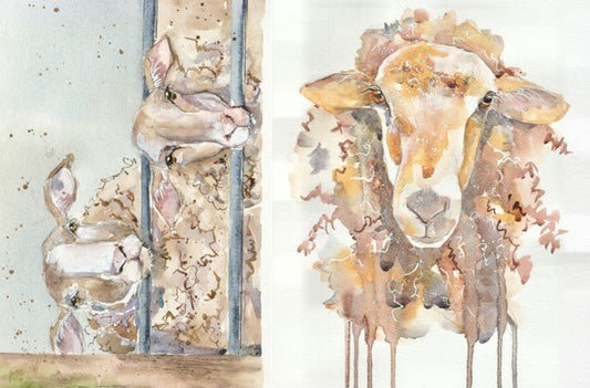 Roycycled Decoupage Paper - Sheep - Vintage Revival Design Co