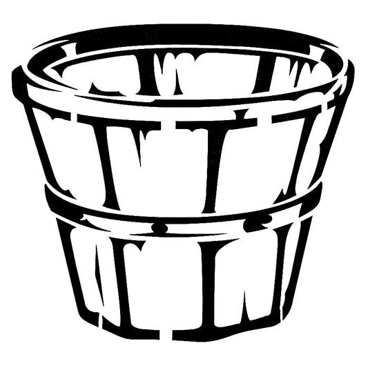 Roycycled Stencil - Bushel Basket - Vintage Revival Design Co