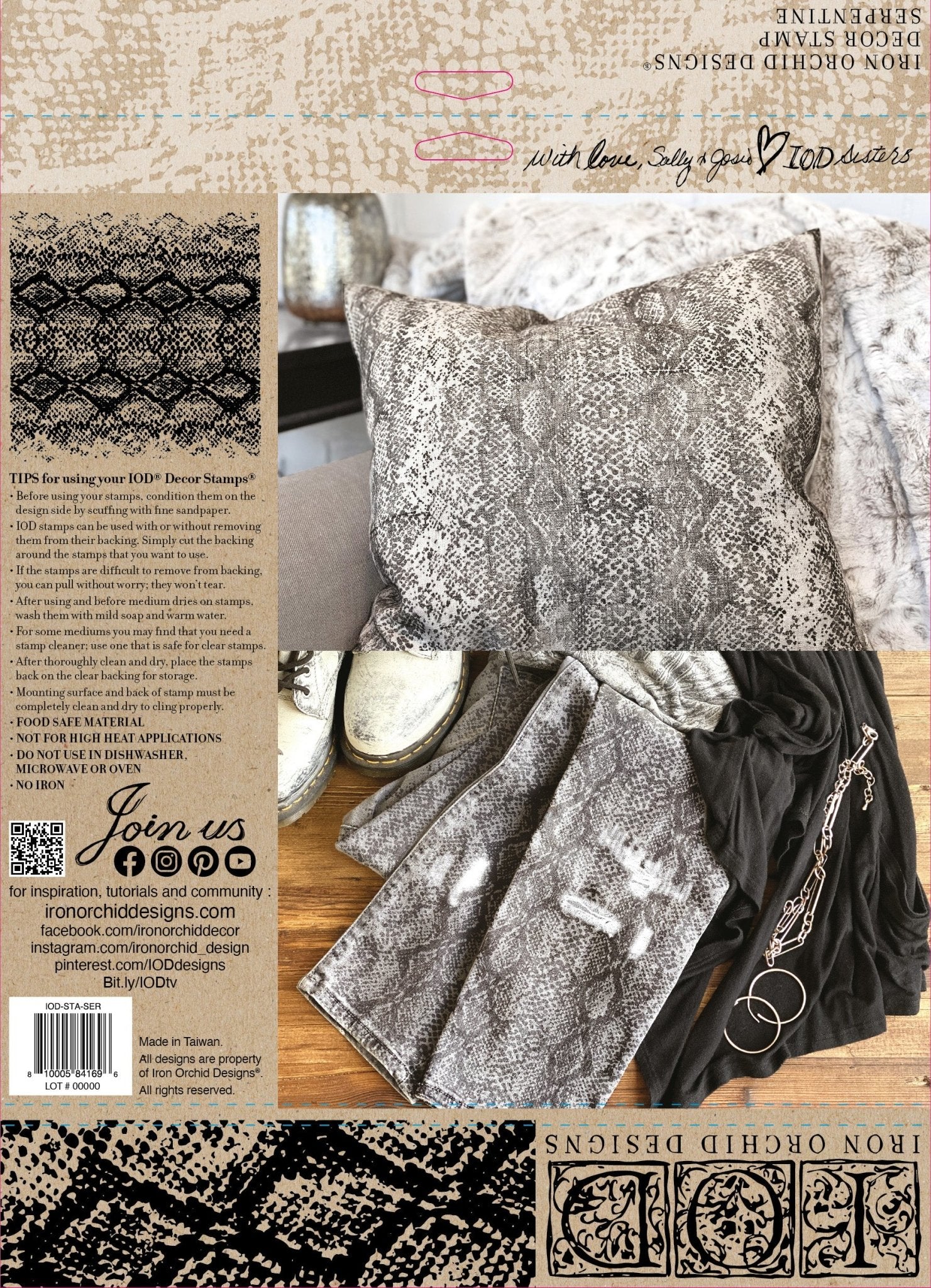 Serpentine 12x12 Decor Stamp™ - Vintage Revival Design Co