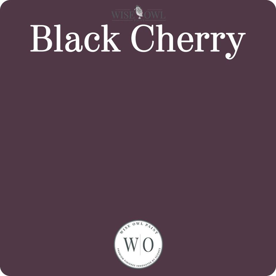 Wise Owl Chalk Synthesis Paint - Black Cherry - Vintage Revival Design Co