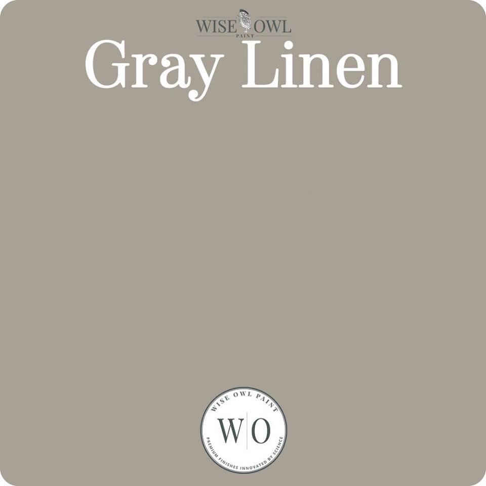 Wise Owl Chalk Synthesis Paint - Gray Linen - Vintage Revival Design Co