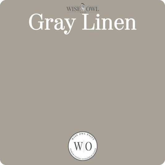 Wise Owl Chalk Synthesis Paint - Gray Linen - Vintage Revival Design Co