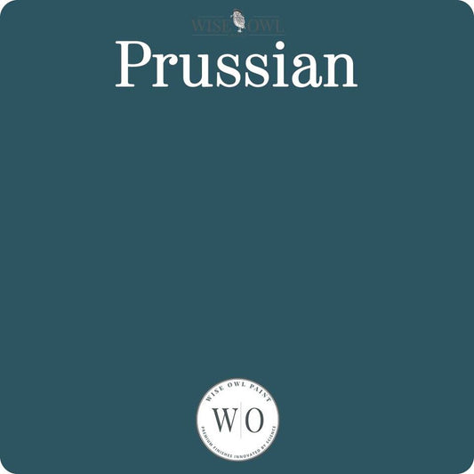 Wise Owl Chalk Synthesis Paint - Prussian Blue - Vintage Revival Design Co